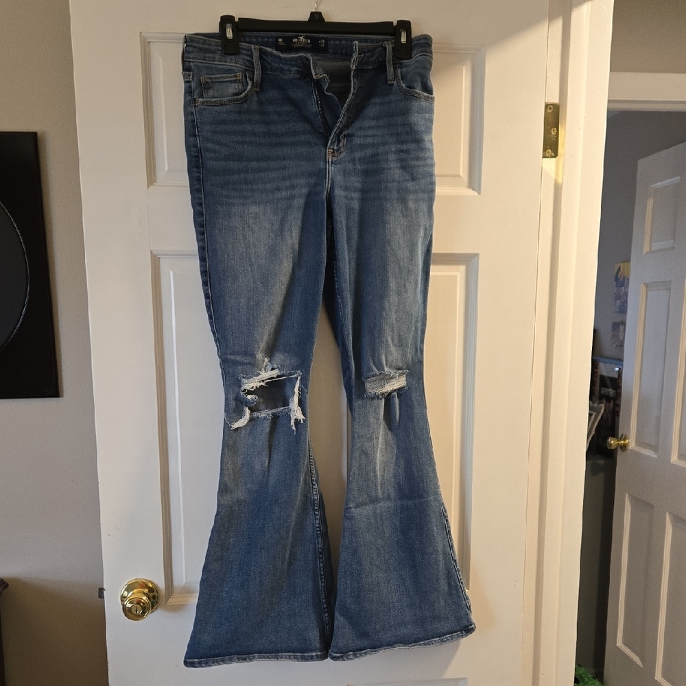Hollister High Rise Vintage Stretch Flare Jeans
